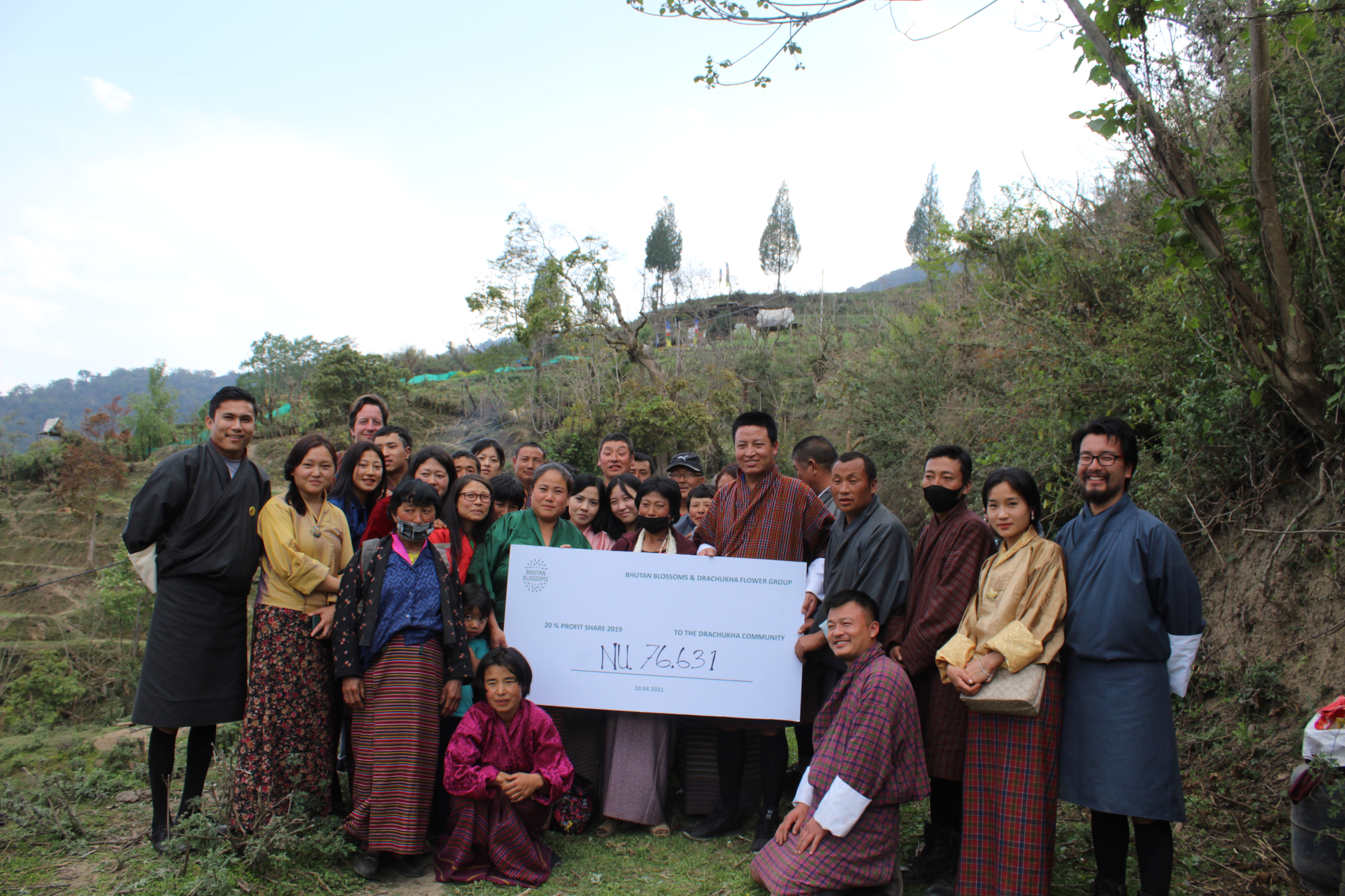 In 2021 konnte Bhutan Blossoms erstmals Profite mit der Gemeinschaft teilen.