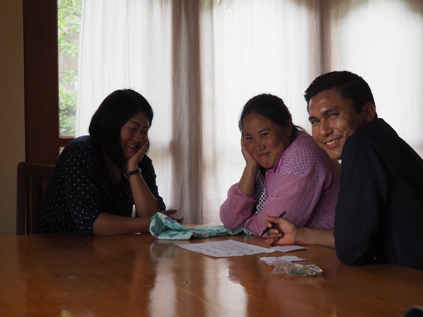 Workshop: Choki und Wangchuck mit Lhasang vom Druk Metho Team.
