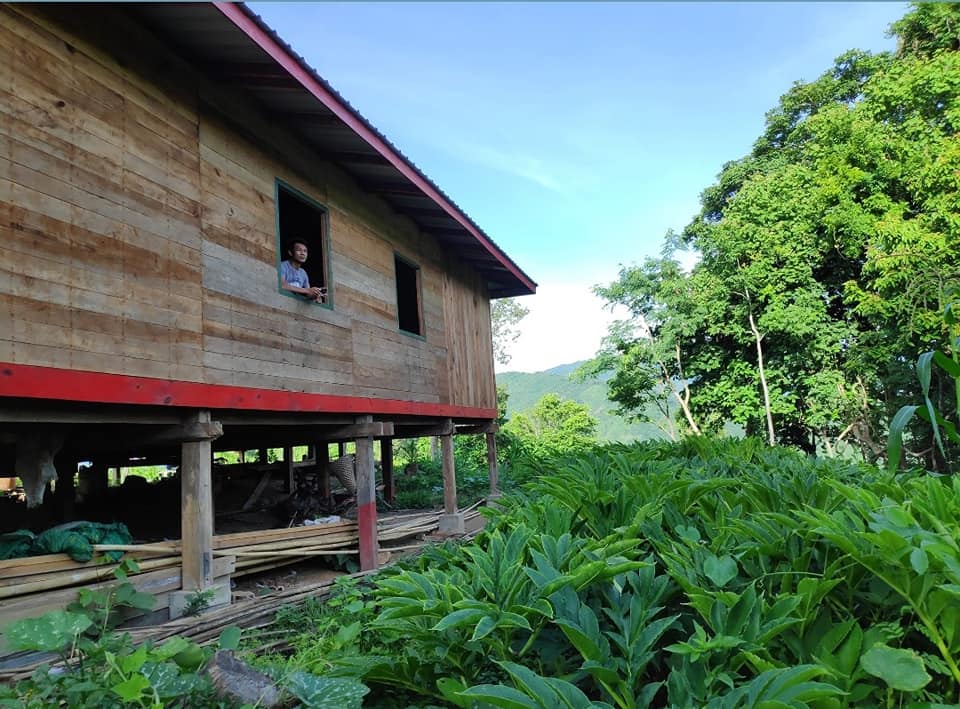Our coffee farmhouse on the wild coffee hills of Chin State