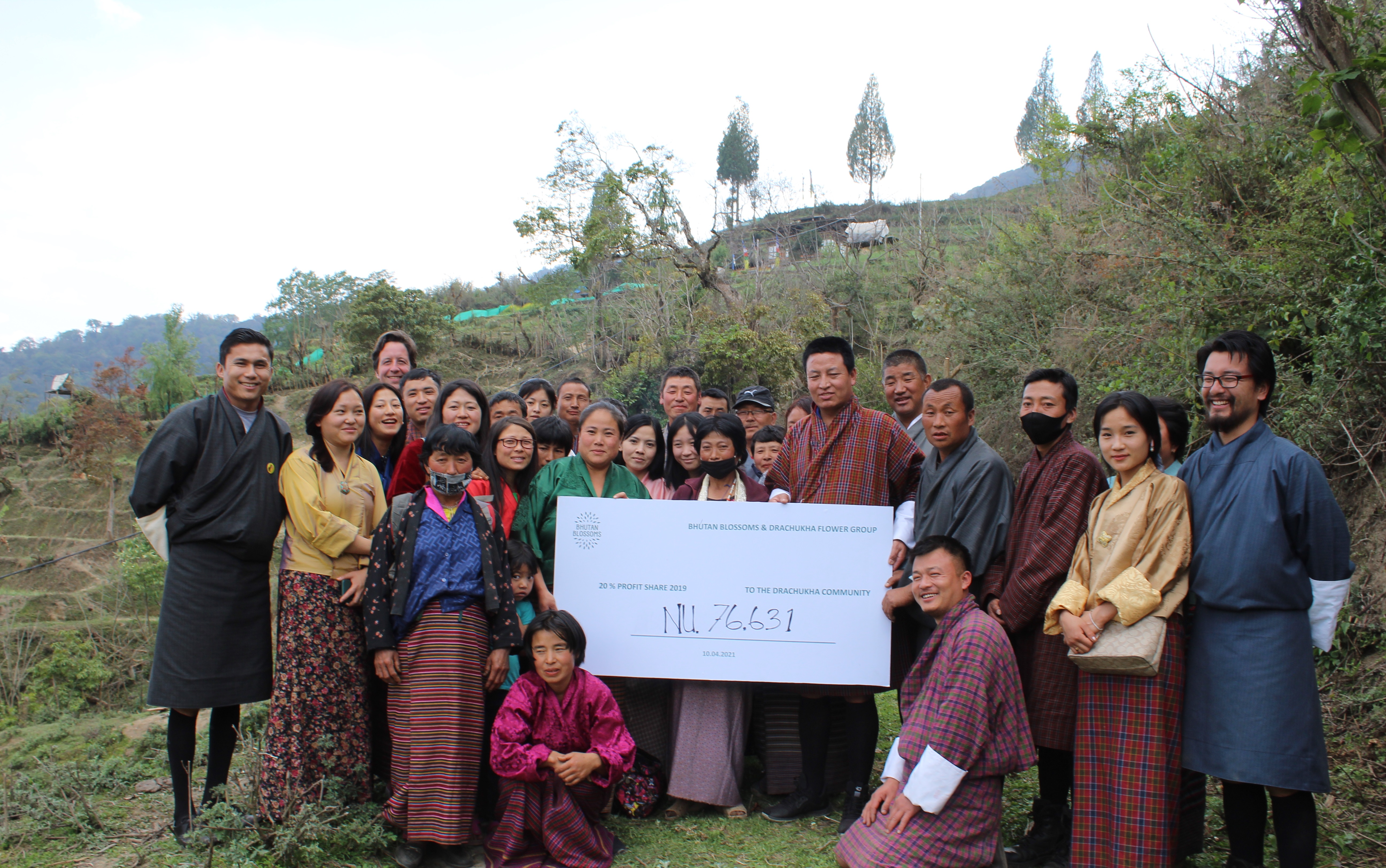 Bhutan Blossoms teilt den Profit mit der Drachukha Community.